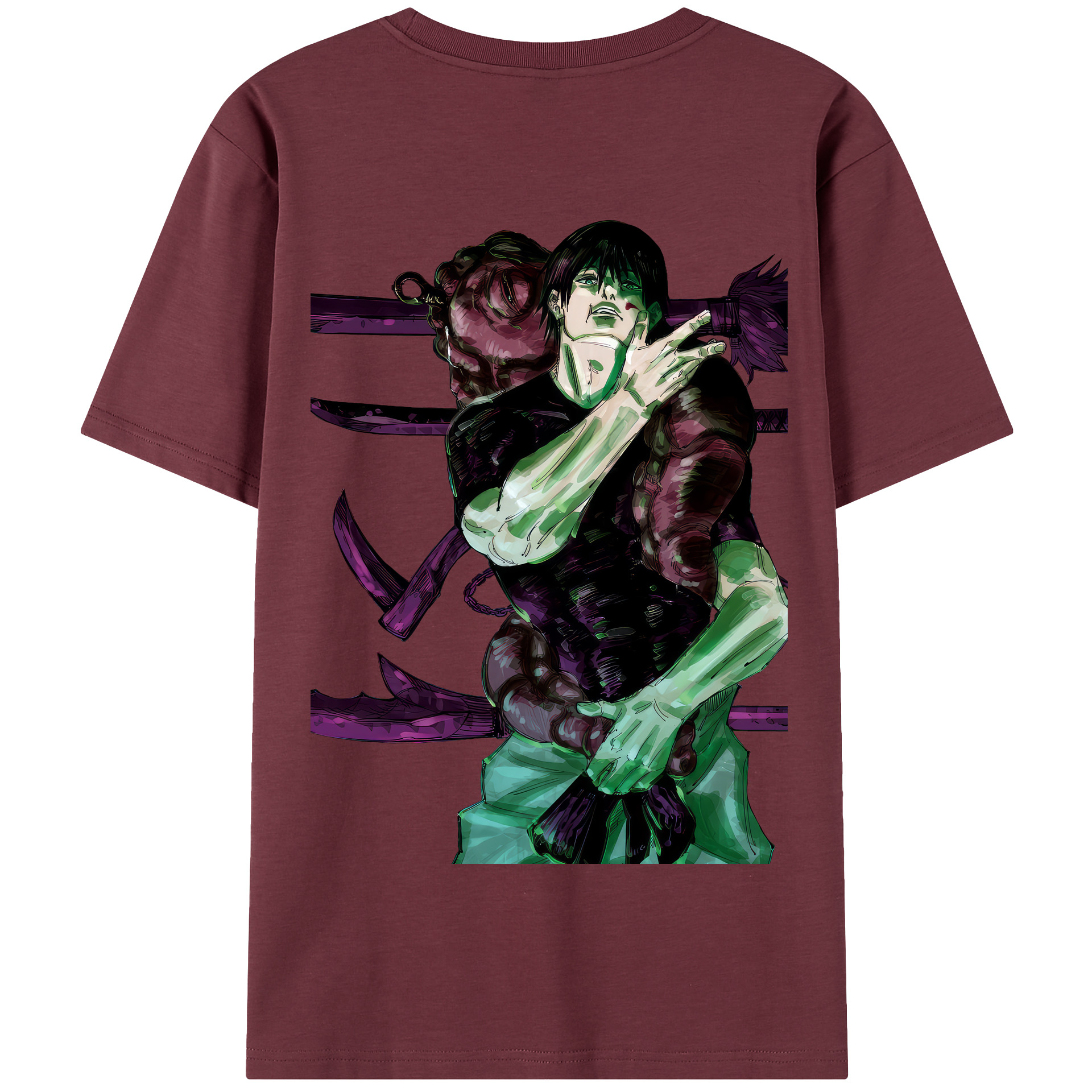 （画像用） 呪術廻戦 Jujutsu Kaisen 綿100％半袖Tシャツ（背面プリント）